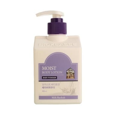 УВЛАЖНЯЮЩИЙ ЛОСЬОН ДЛЯ ТЕЛА С АРОМАТОМ ДЕТСКОЙ ПРИСЫПКИ MILK BAOBAB MOIST BODY LOTION BABY POWDER